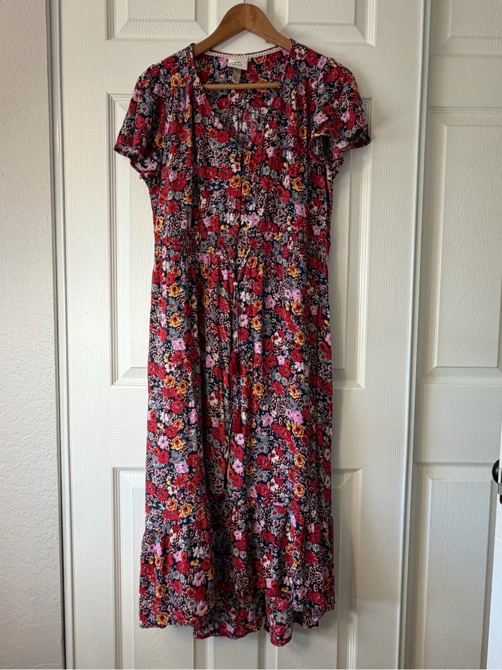 Knox Rose Floral Maxi Dress in Red Multi